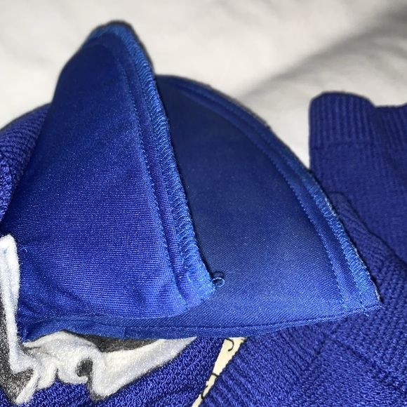 Vintage Gorgeous Knitted V-Neck Authentic St John by Marie Gray Dress Royal Blue - Picture 7 of 12